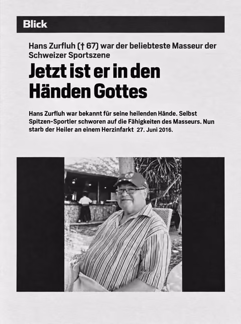 Blick clipping about Hans Zurfluh