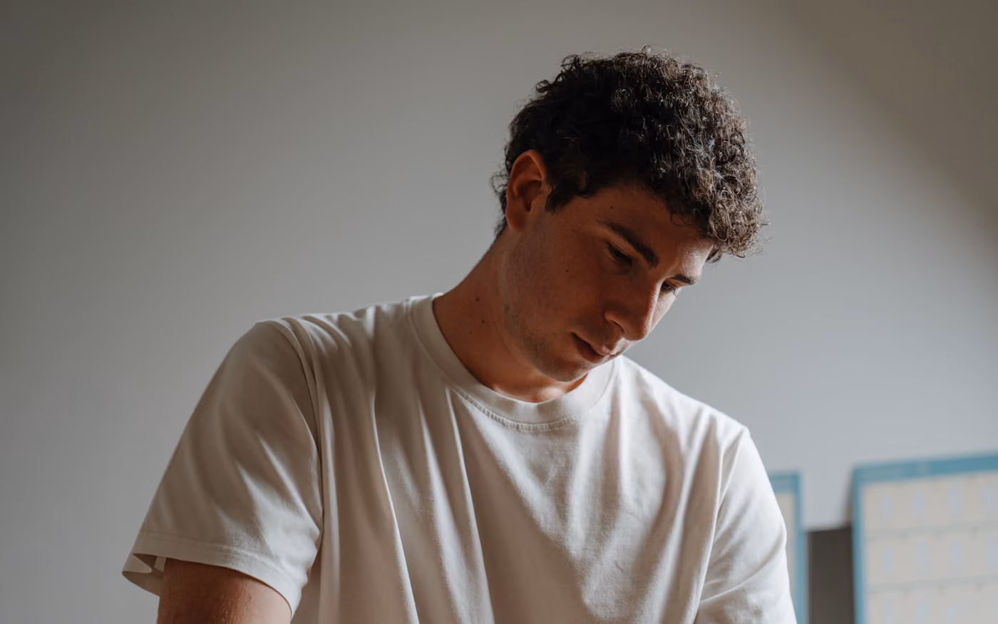 Therapist Samuele at work